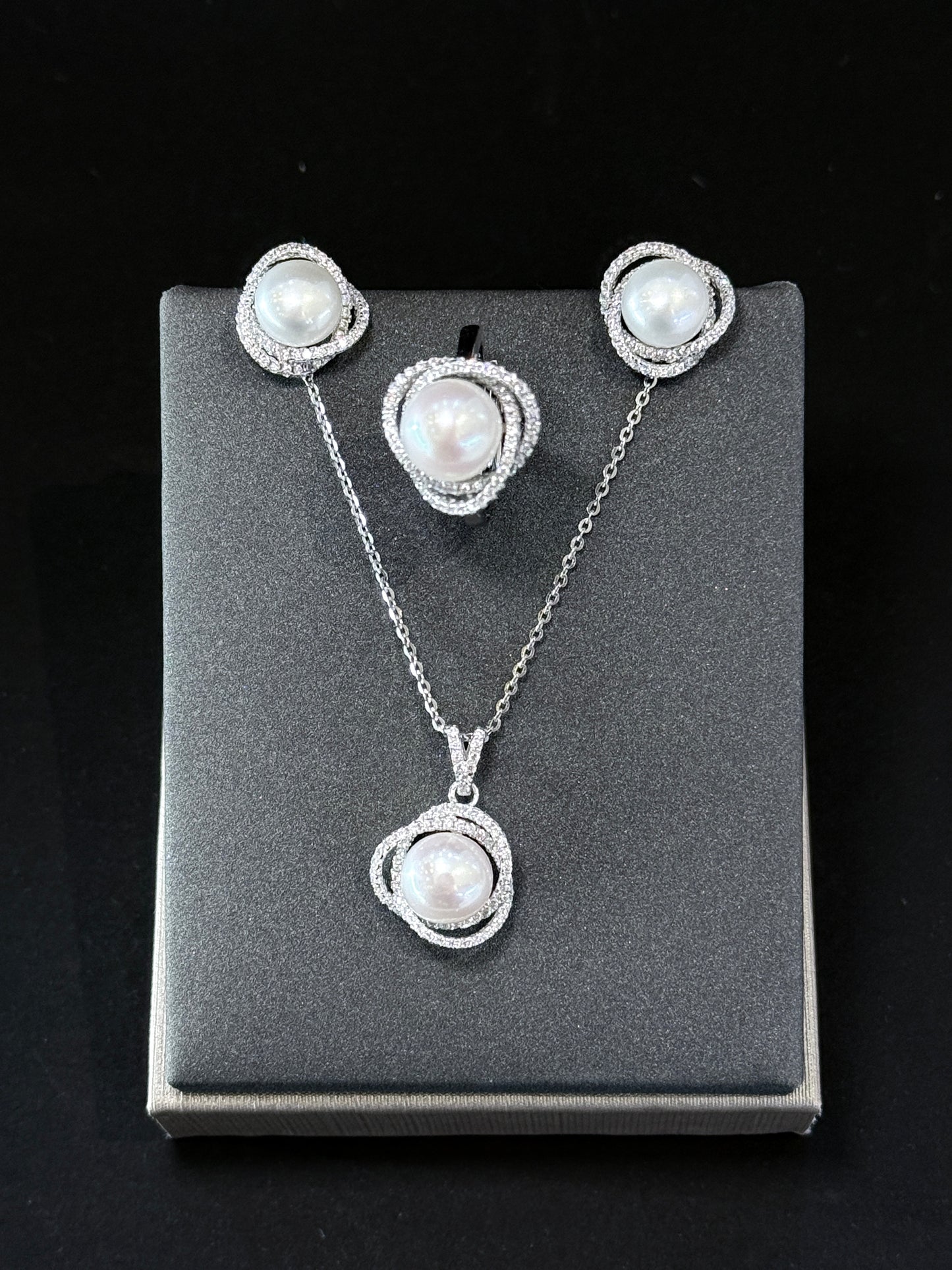 Sterling Silver Set - Orbita Pearl Signature