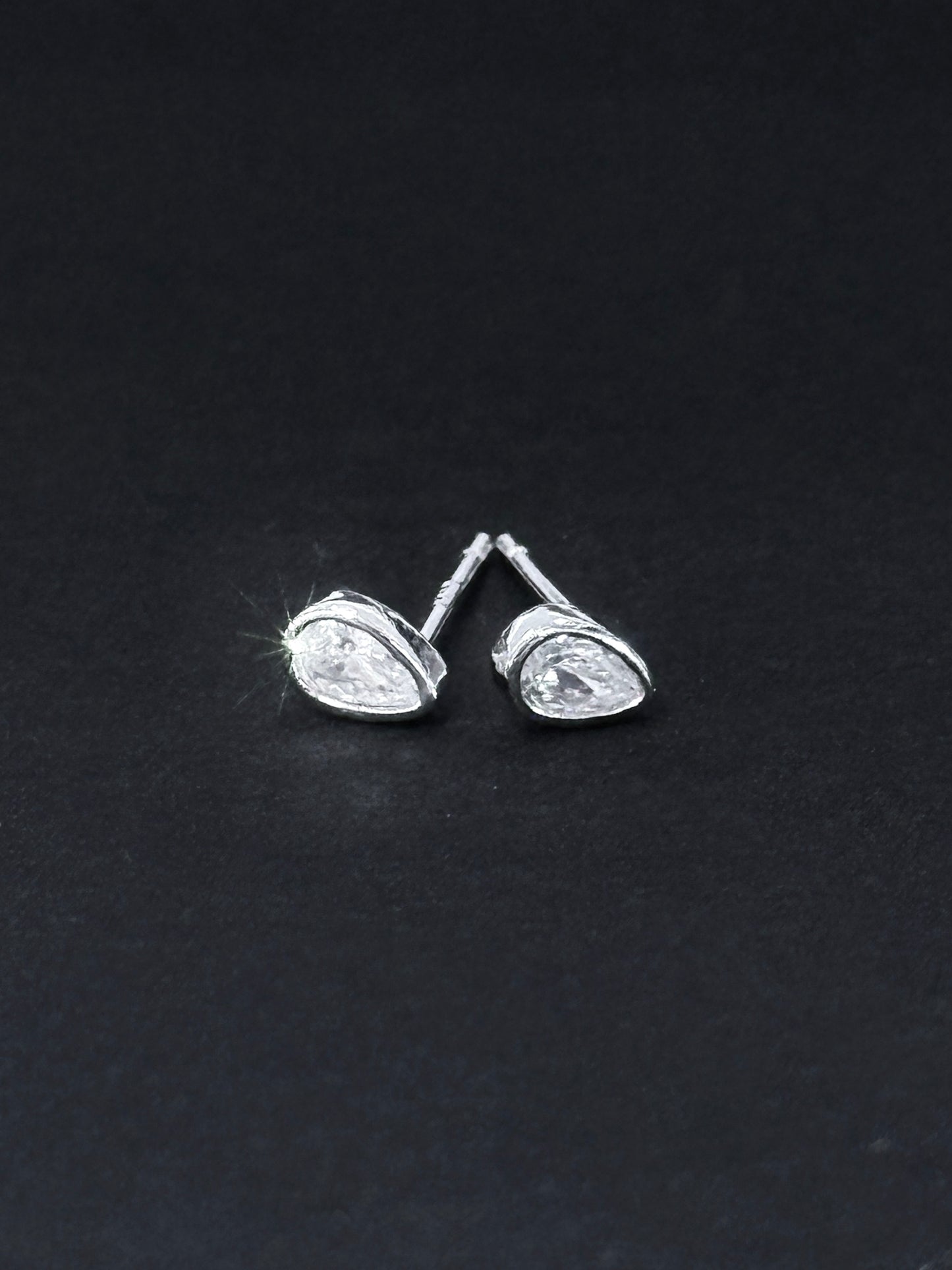 Sterling Silver studs - Crystal Droplets