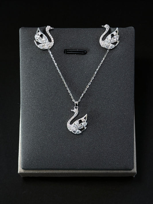 Sterling Silver Set - Swan