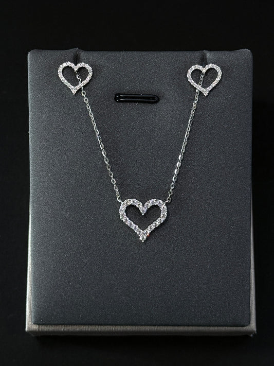 Sterling Silver Set - Heart