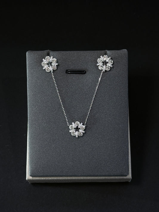 Sterling Silver Set - Blossom Circle