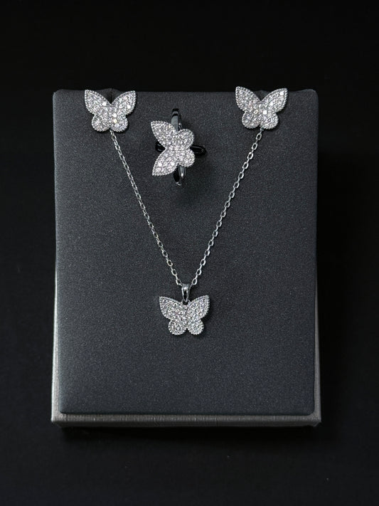 Sterling Silver Set - Dazzle Butterflies
