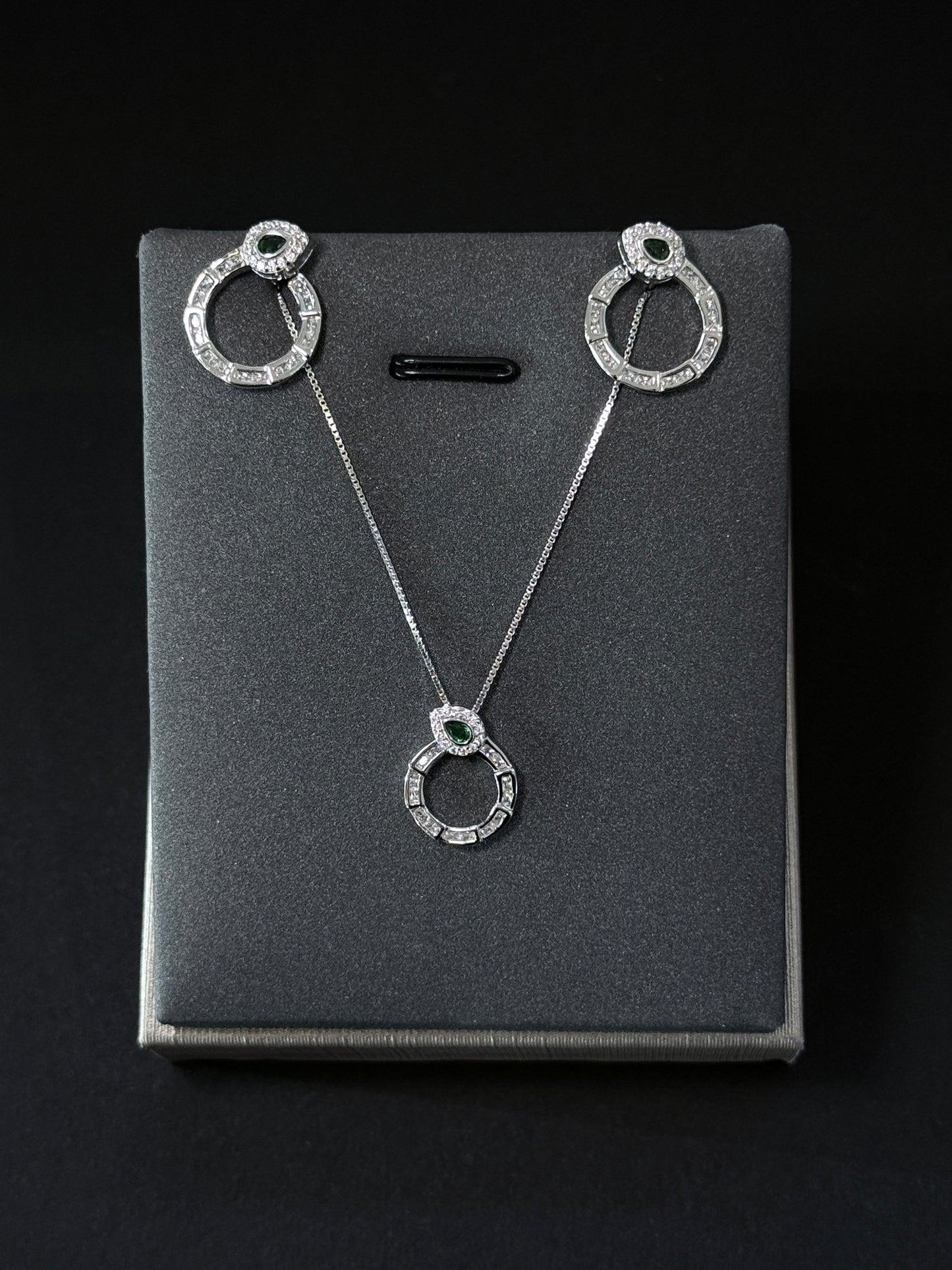 Sterling Silver Set - Serpent Halo