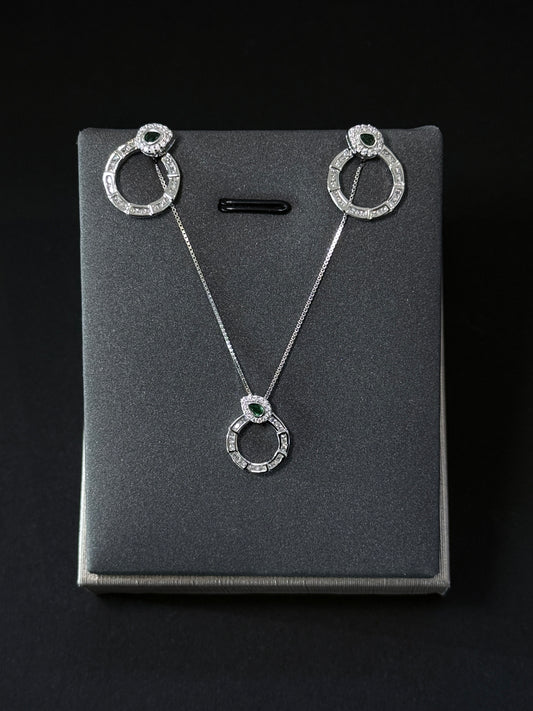 Sterling Silver Set - Serpent Halo