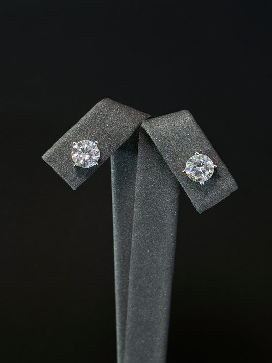 Sterling Silver studs -  Brilliant Round