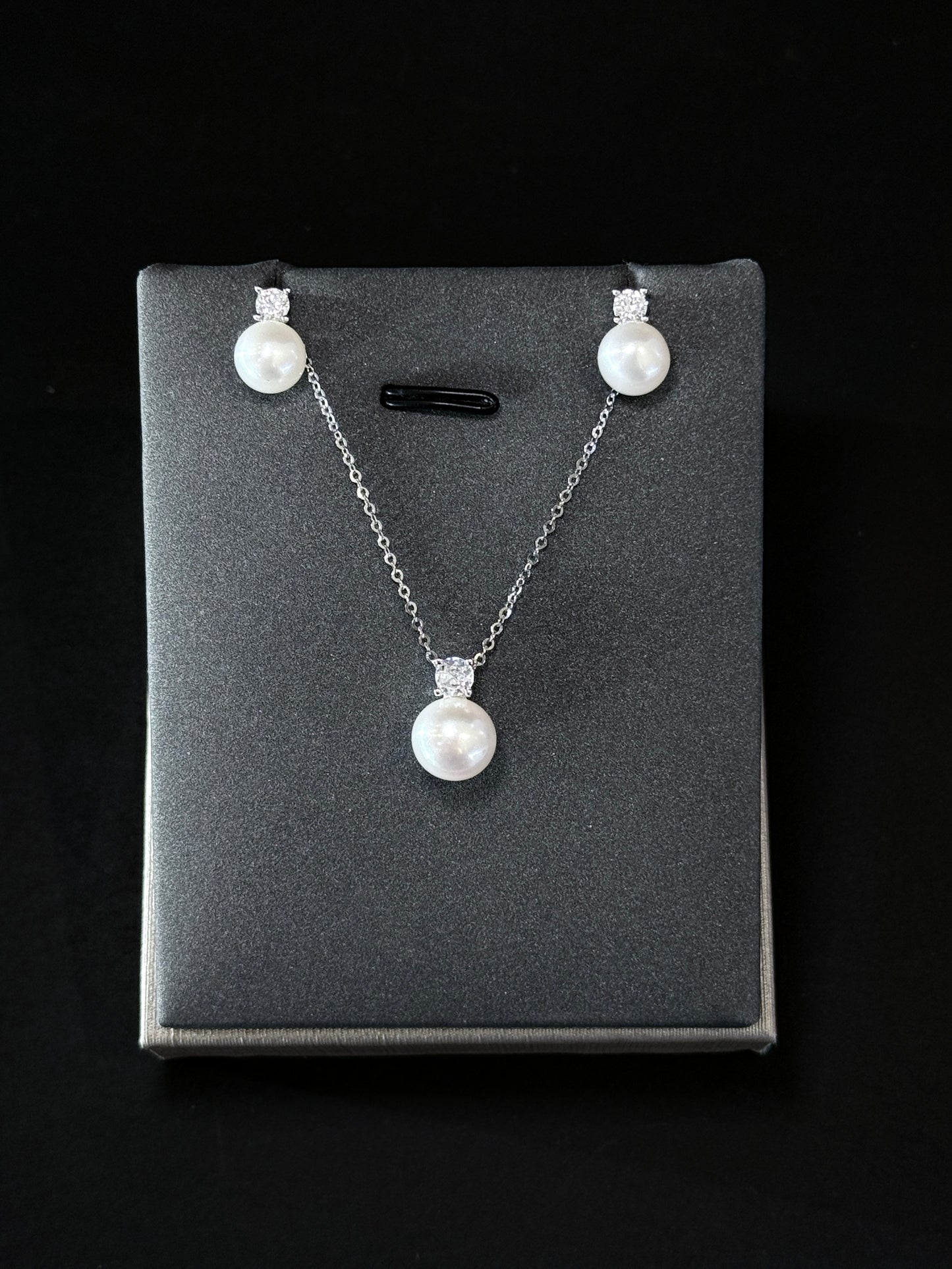 Sterling Silver Set - Pearl Diana