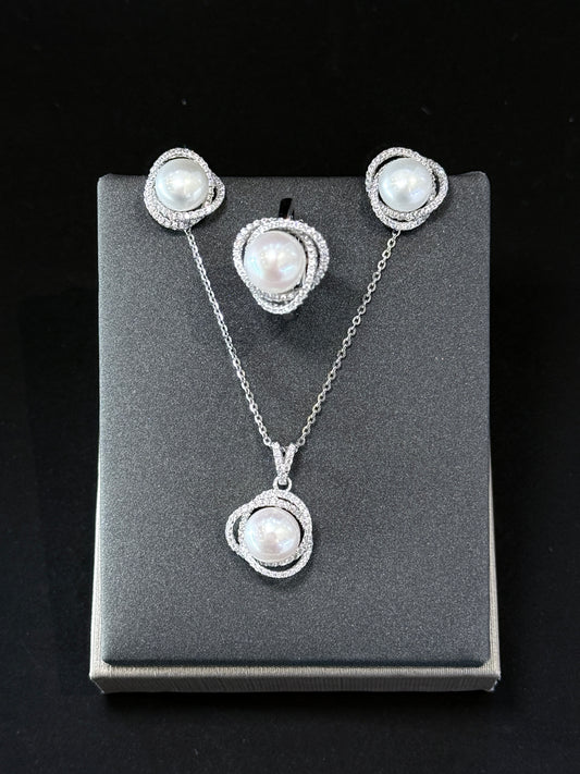 Sterling Silver Set - Orbita Pearl Signature
