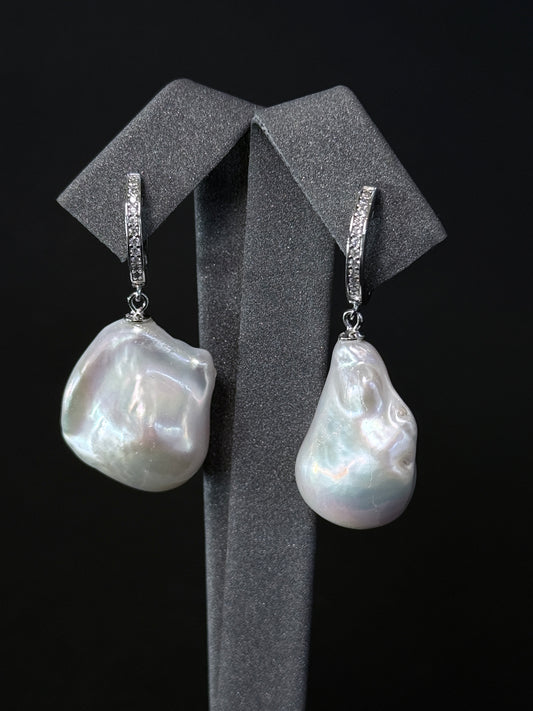 Sterling Silver Earring - Luna Drop