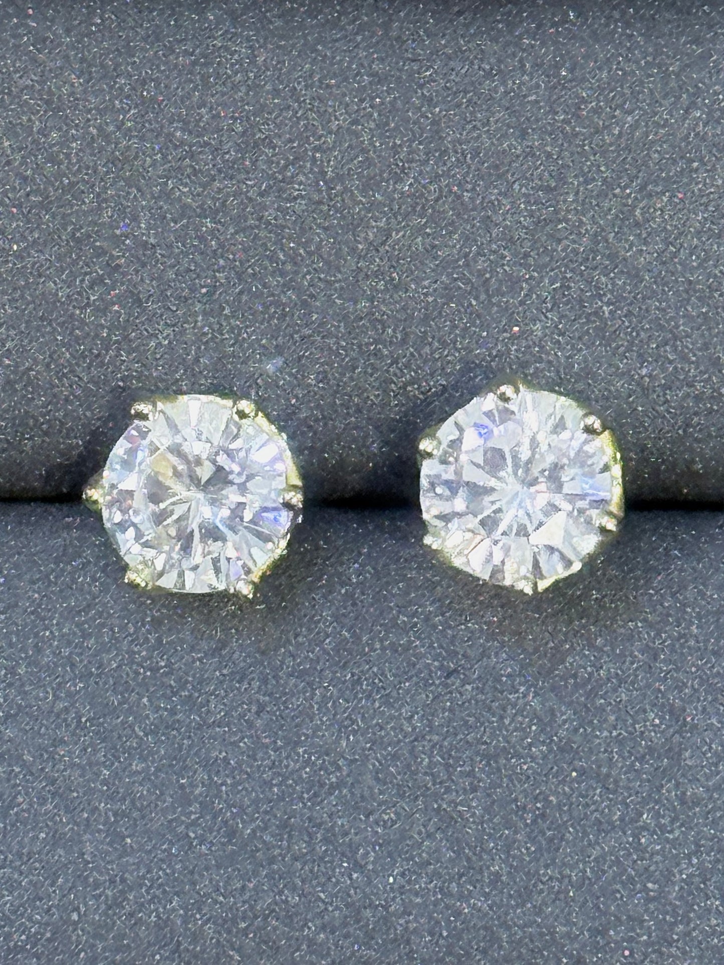 Sterling Silver studs - Classic Gold Edition