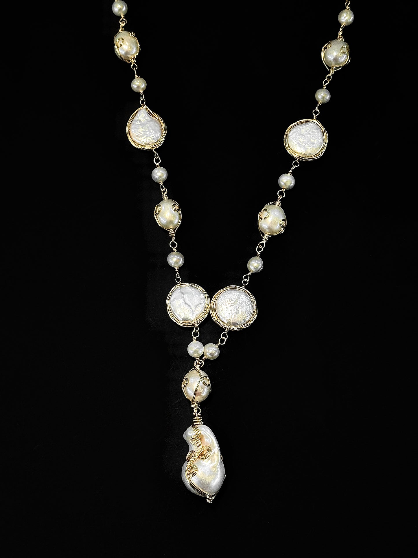 Handcraft with Pearl - Baroque Treasure Necklace