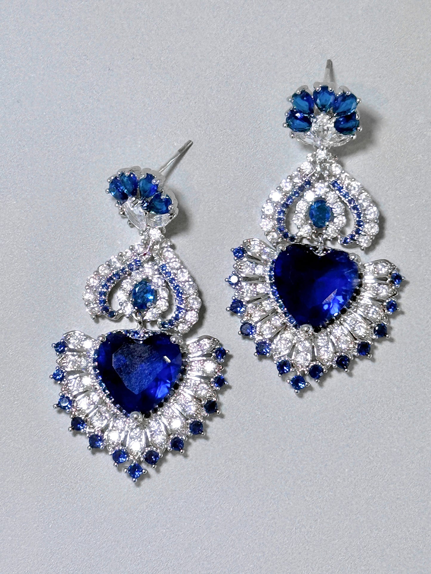 Zirconia & Silver - Sapphire Romance