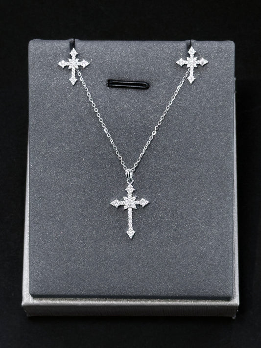 Sterling Silver Set - Celestial Cross