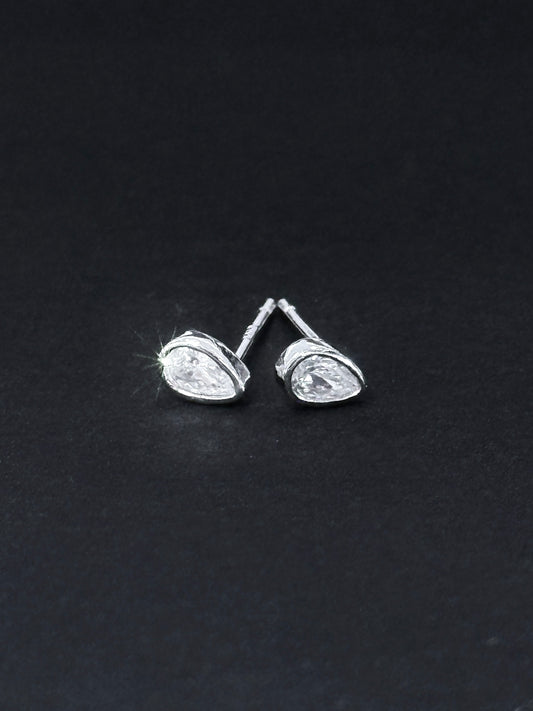 Sterling Silver studs - Crystal Droplets