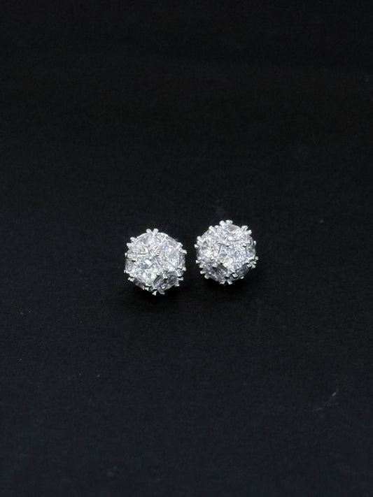 Sterling Silver studs -  Snow light Bloom